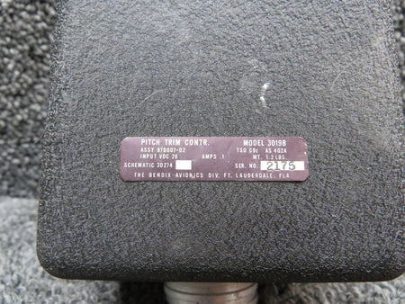 Bendix Airplane Parts & Equipment 870007-02 Bendix 3019B Pitch Trim Controller