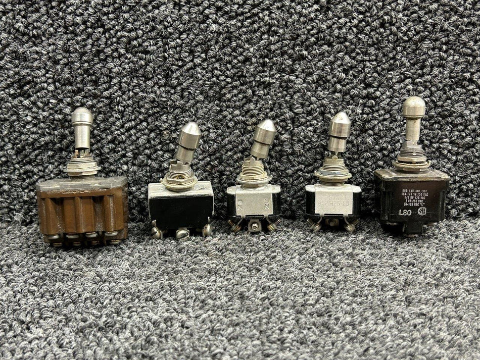 MS25126-E1, MS25125-E3 Cessna Citation 550 Position Toggle Switch Set