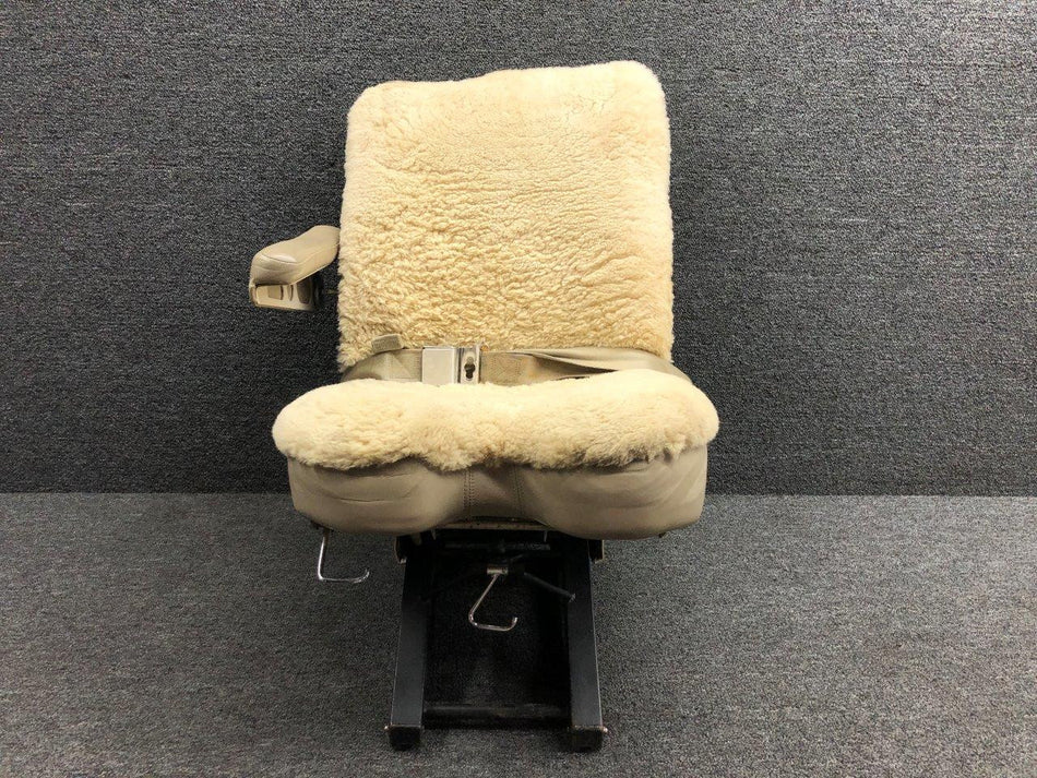 5514500-45 Cessna Citation 550 Pilot Seat Assy with Armrest, Belt and Seat Lock