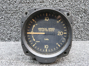 22-991-02-1A (Alt: S-1392N1) Garwin Rate of Climb Indicator (Discolored Dial)