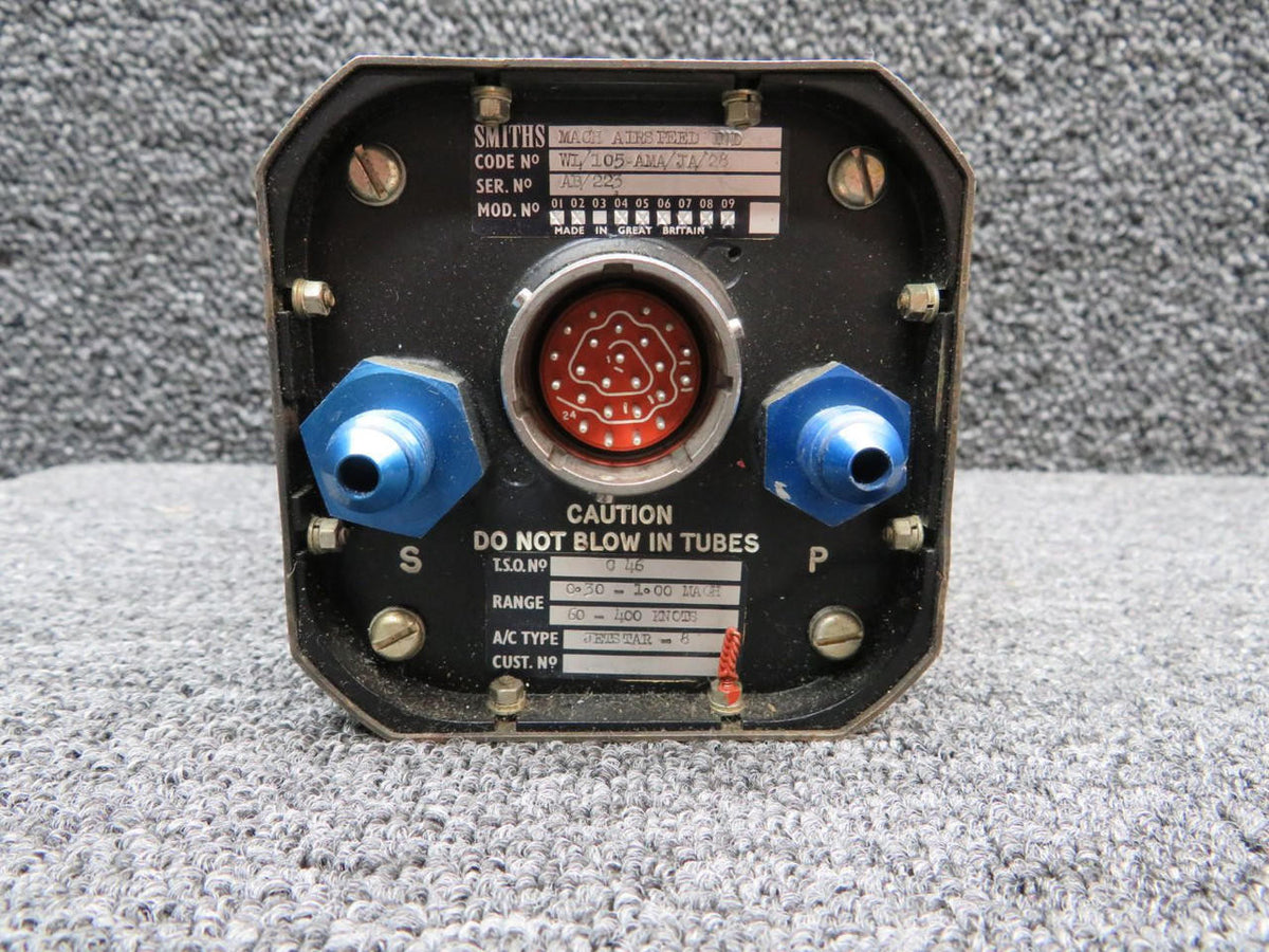Smiths WL/105-AMA/JA/28 Smiths Mach Airspeed Indicator w Modifications