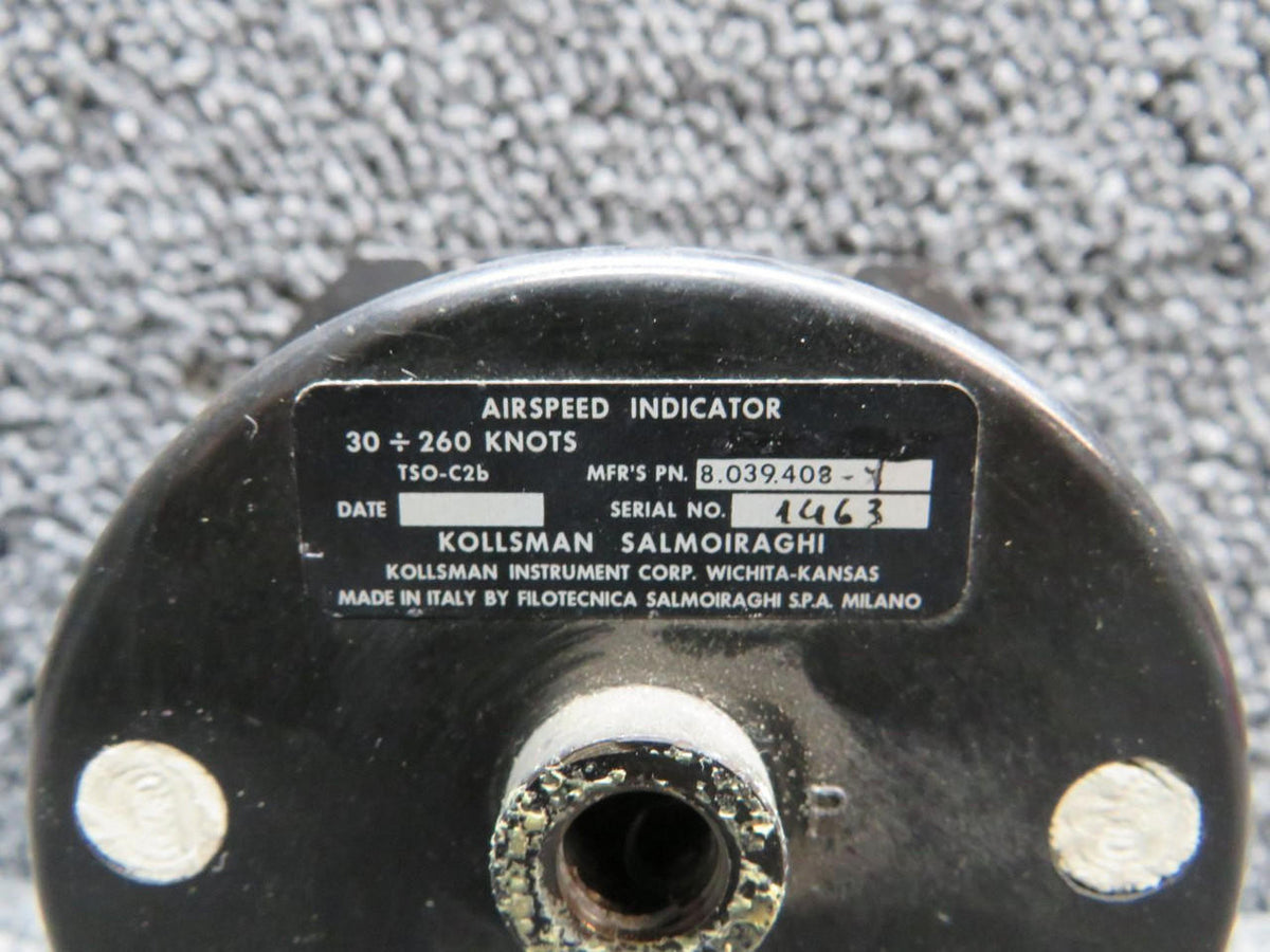 kollsman 8-039-408-1 Kollsman Airspeed Indicator