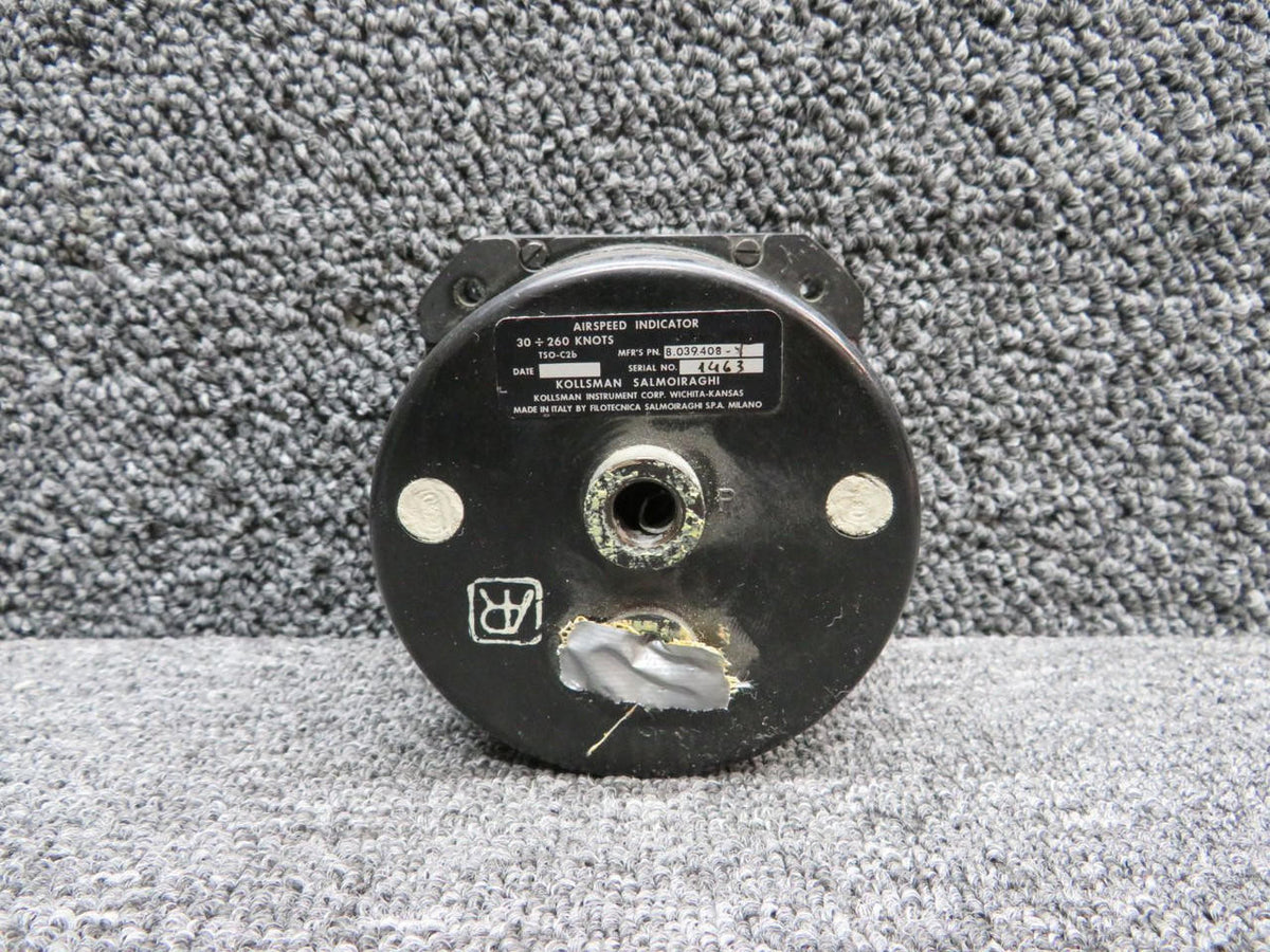 kollsman 8-039-408-1 Kollsman Airspeed Indicator