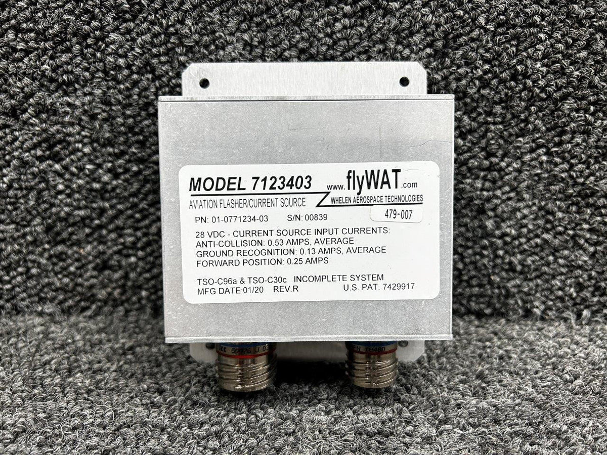Whelen 01-0771234-03 Whelen 7123403 Flasher, Current Source Unit (Volts: 28)