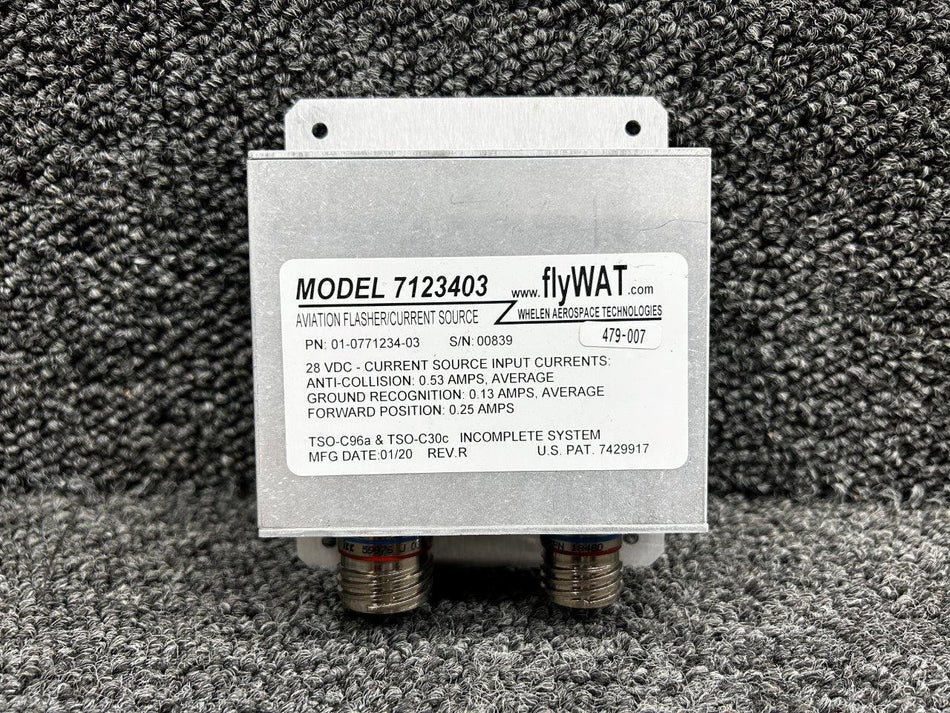 Whelen 01-0771234-03 Whelen 7123403 Flasher, Current Source Unit (Volts: 28)