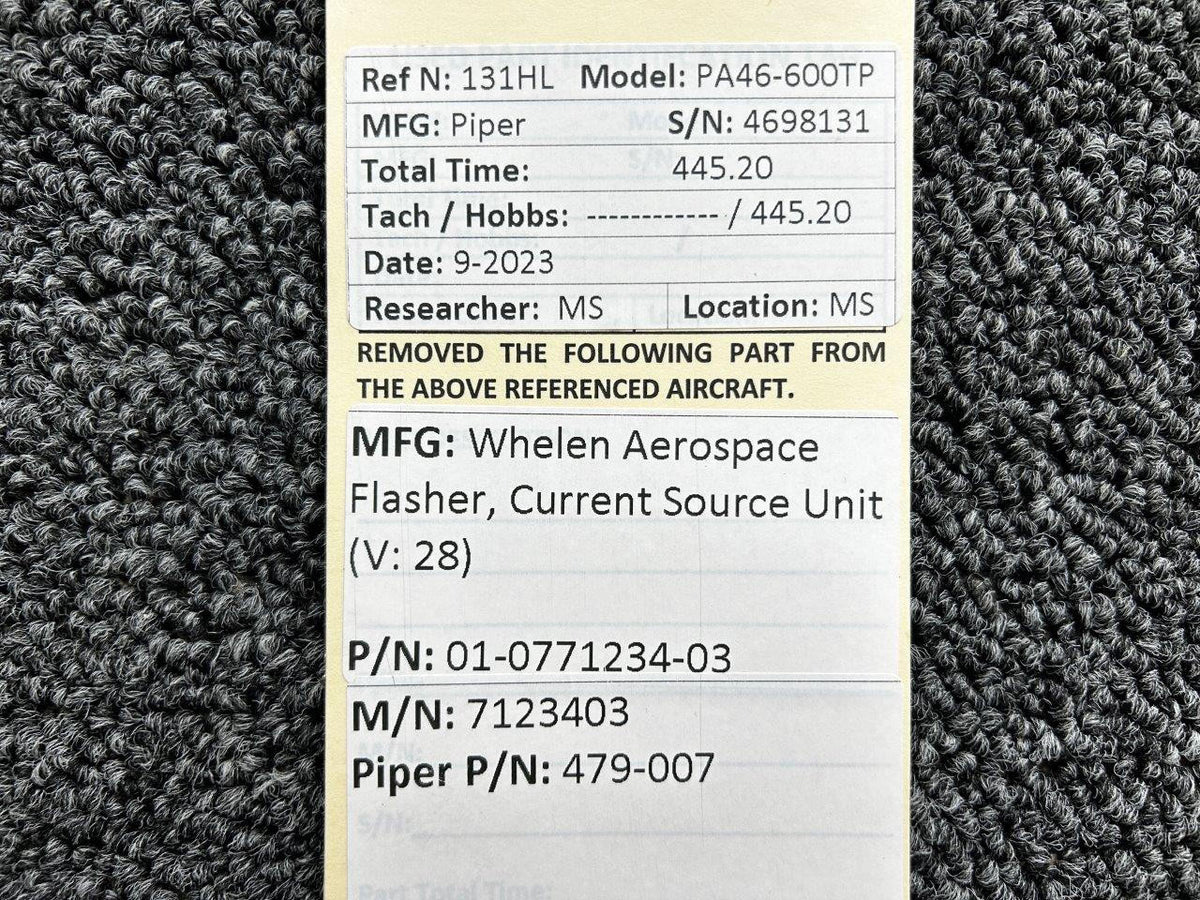 Whelen 01-0771234-03 Whelen 7123403 Flasher, Current Source Unit (Volts: 28)