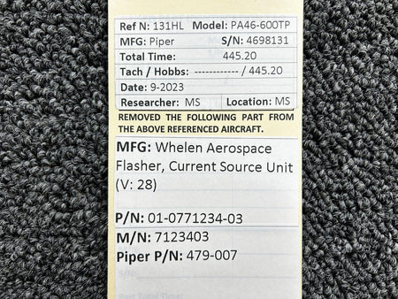 Whelen 01-0771234-03 Whelen 7123403 Flasher, Current Source Unit (Volts: 28)