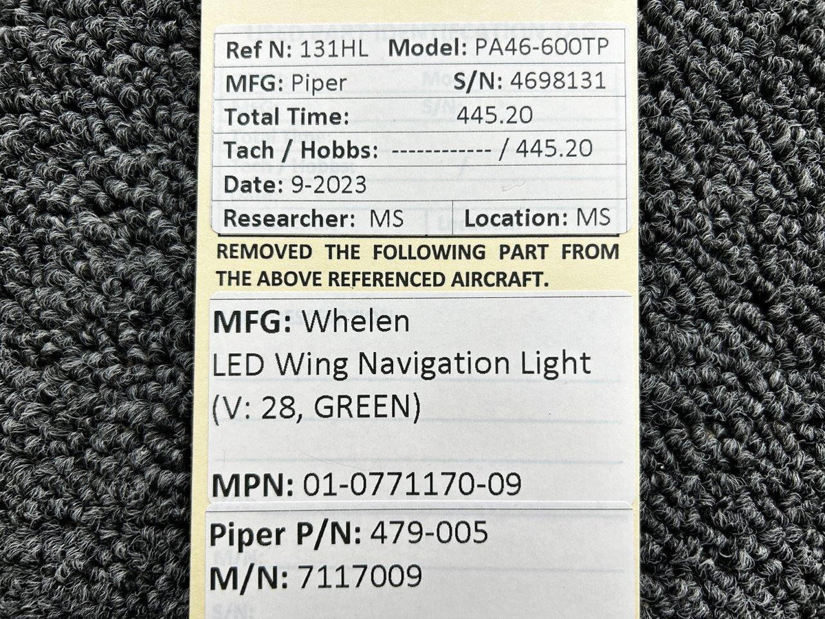 Whelen 01-0771170-09 Whelen 7117009 LED Wing Navigation Light (Minus Lens, Volts: 28)