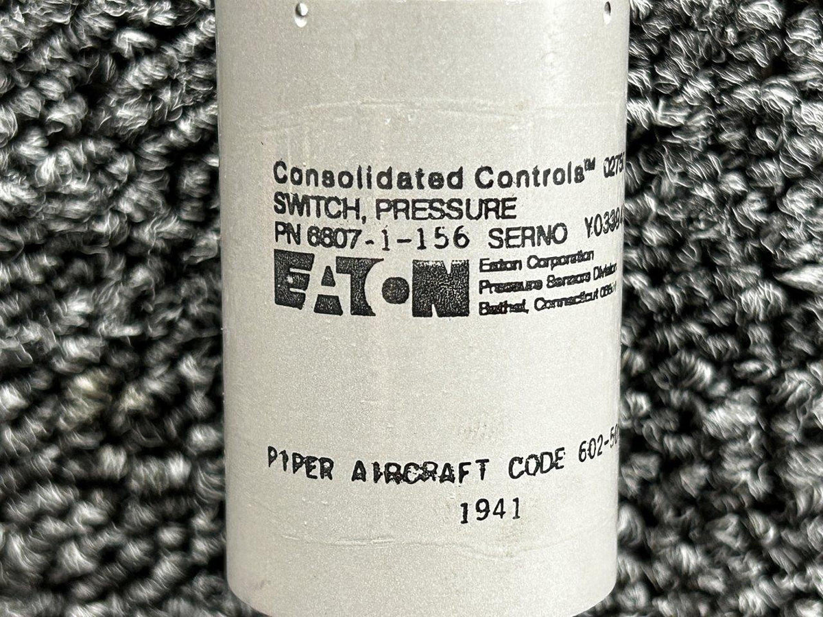 Eaton 6607-1-156 (Alt: 602-505) Eaton Wing Fuel Pressure Switch