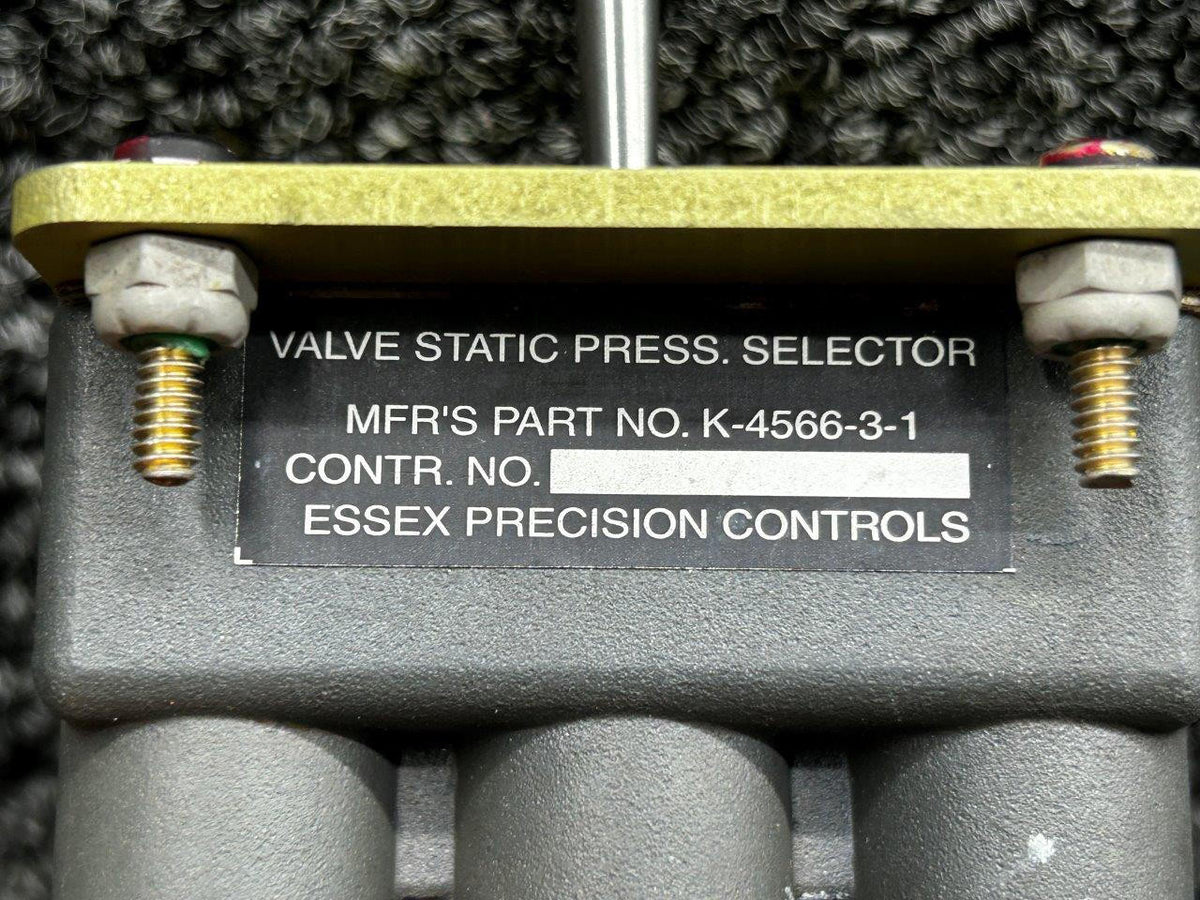 Essex K-44566-3-1 Essex Precision Static Pressure Selector Valve Assembly