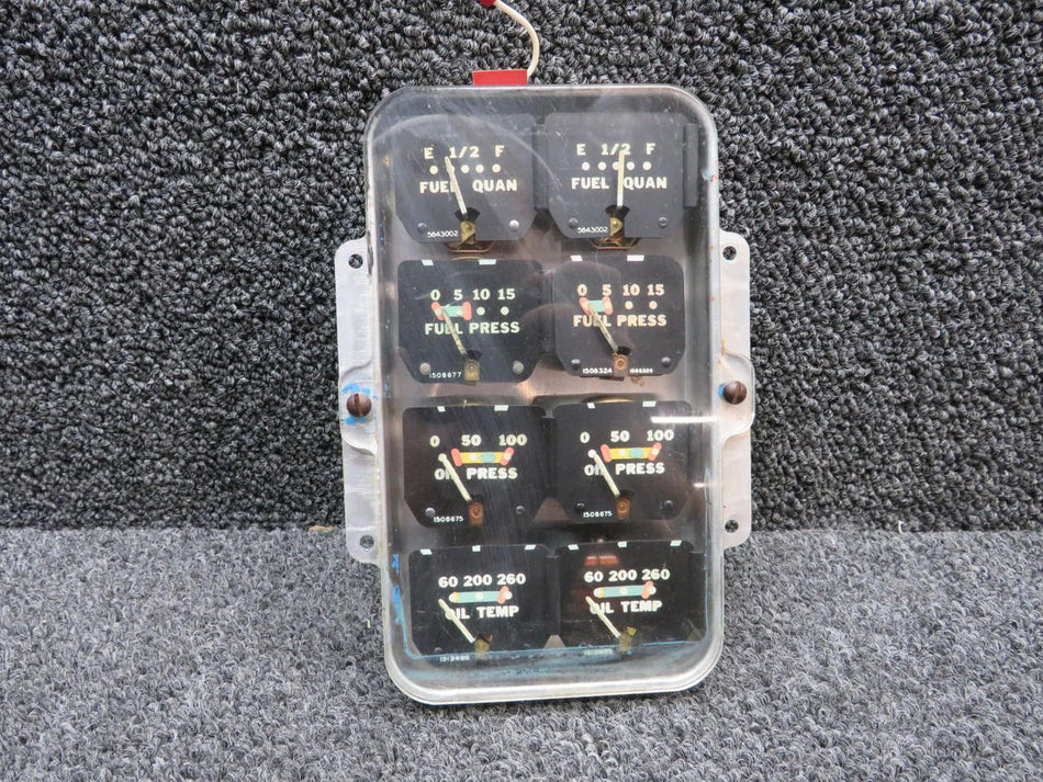 piper 764-430 Piper PA23-160 Engine Gauge Cluster Assembly