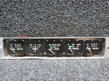 Beechcraft Parts 169-380036-1 Beech A23A Engine Gauge Cluster Assembly (No Glass)