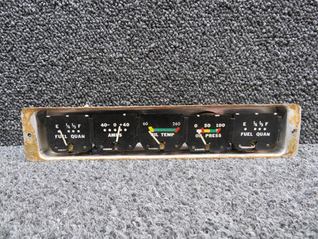 Beechcraft 169-380036-3 Beech 19 Engine Gauge Cluster Assembly (No Glass)