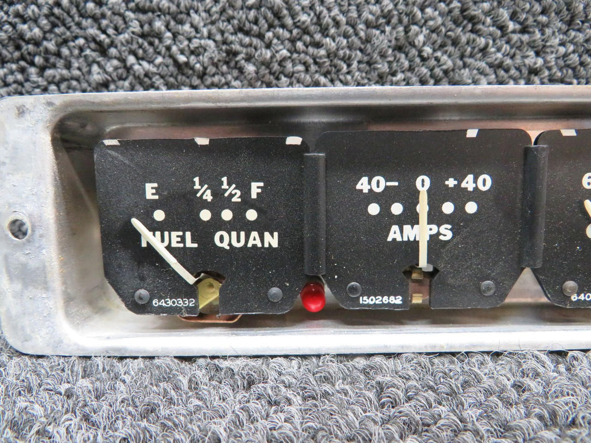 Beechcraft 169-380036-1 Beech A23 Engine Gauge Cluster Assembly (Has No Glass)
