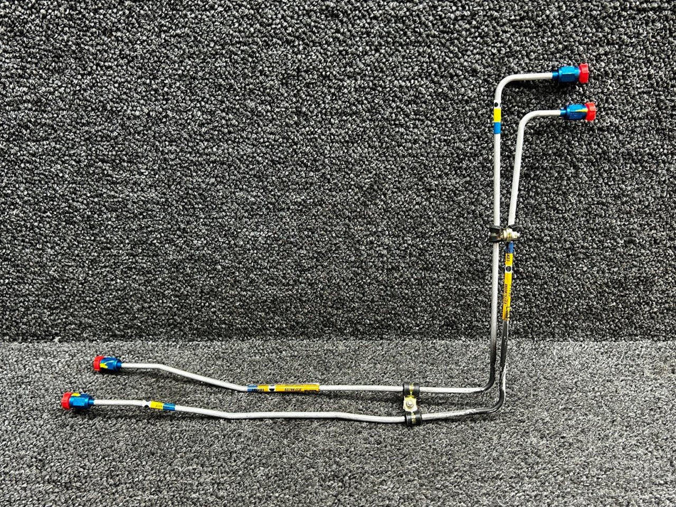 Piper Aircraft Parts 83744-008, 46F290010-025 Piper PA46-600TP Hydraulic Brake Line Set to Manifold
