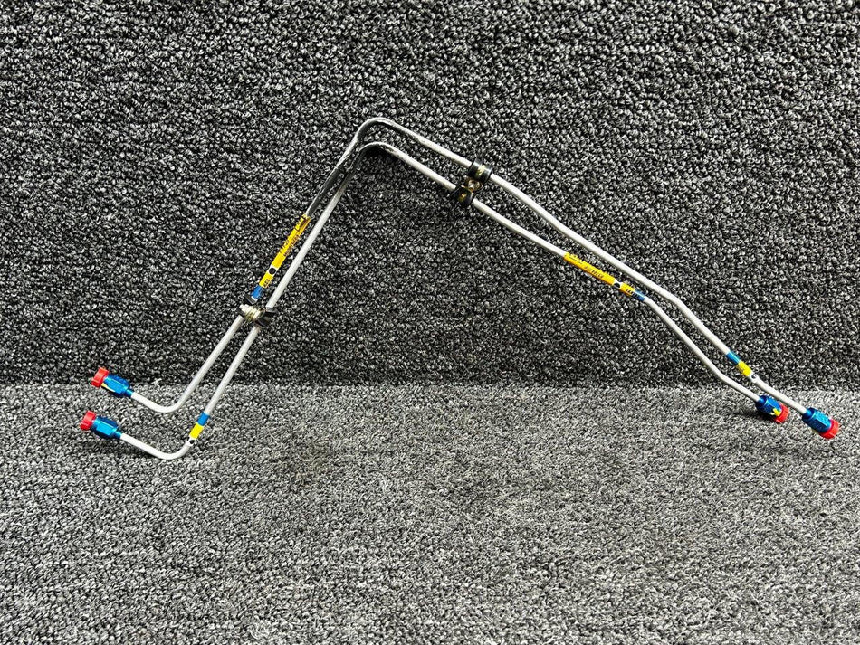 Piper Aircraft Parts 83744-008, 46F290010-025 Piper PA46-600TP Hydraulic Brake Line Set to Manifold