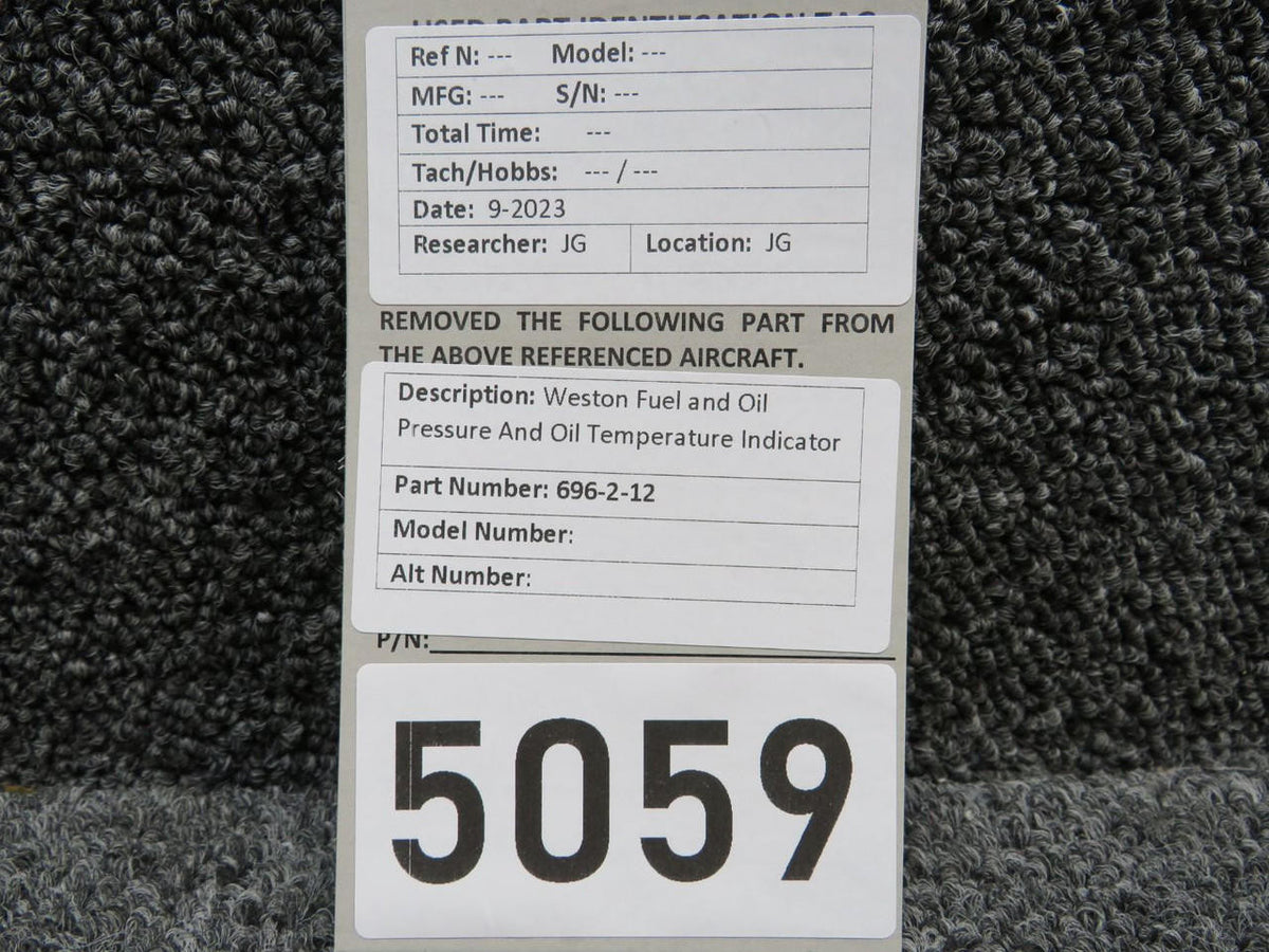 Weston 696-2-12 Weston Tri-Engine Indicator