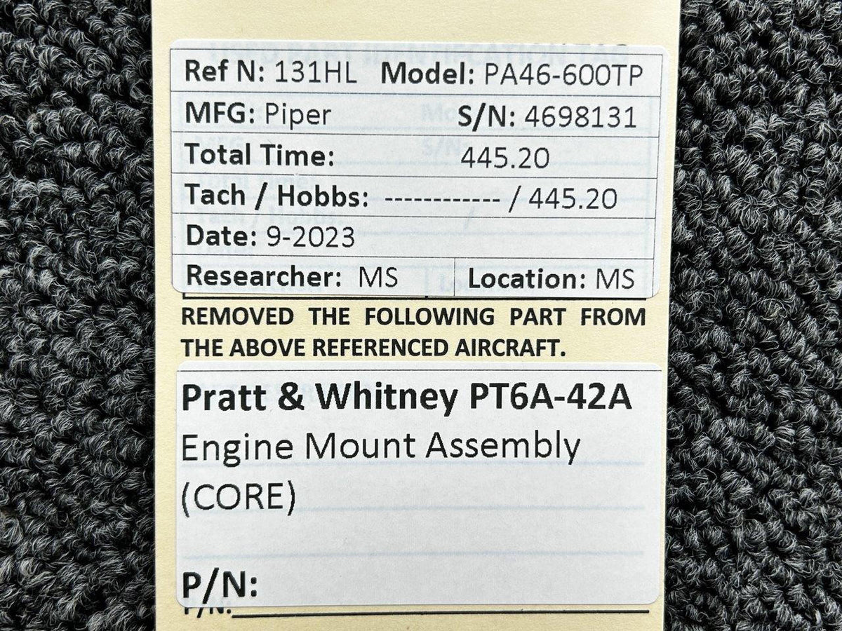 Pratt and Whitney Pratt & Whitney PT6A-42A Engine Mount Assembly (Core)