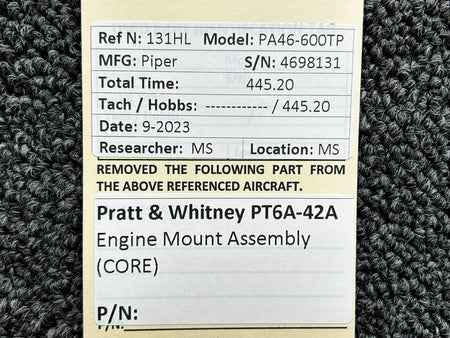 Pratt and Whitney Pratt & Whitney PT6A-42A Engine Mount Assembly (Core)