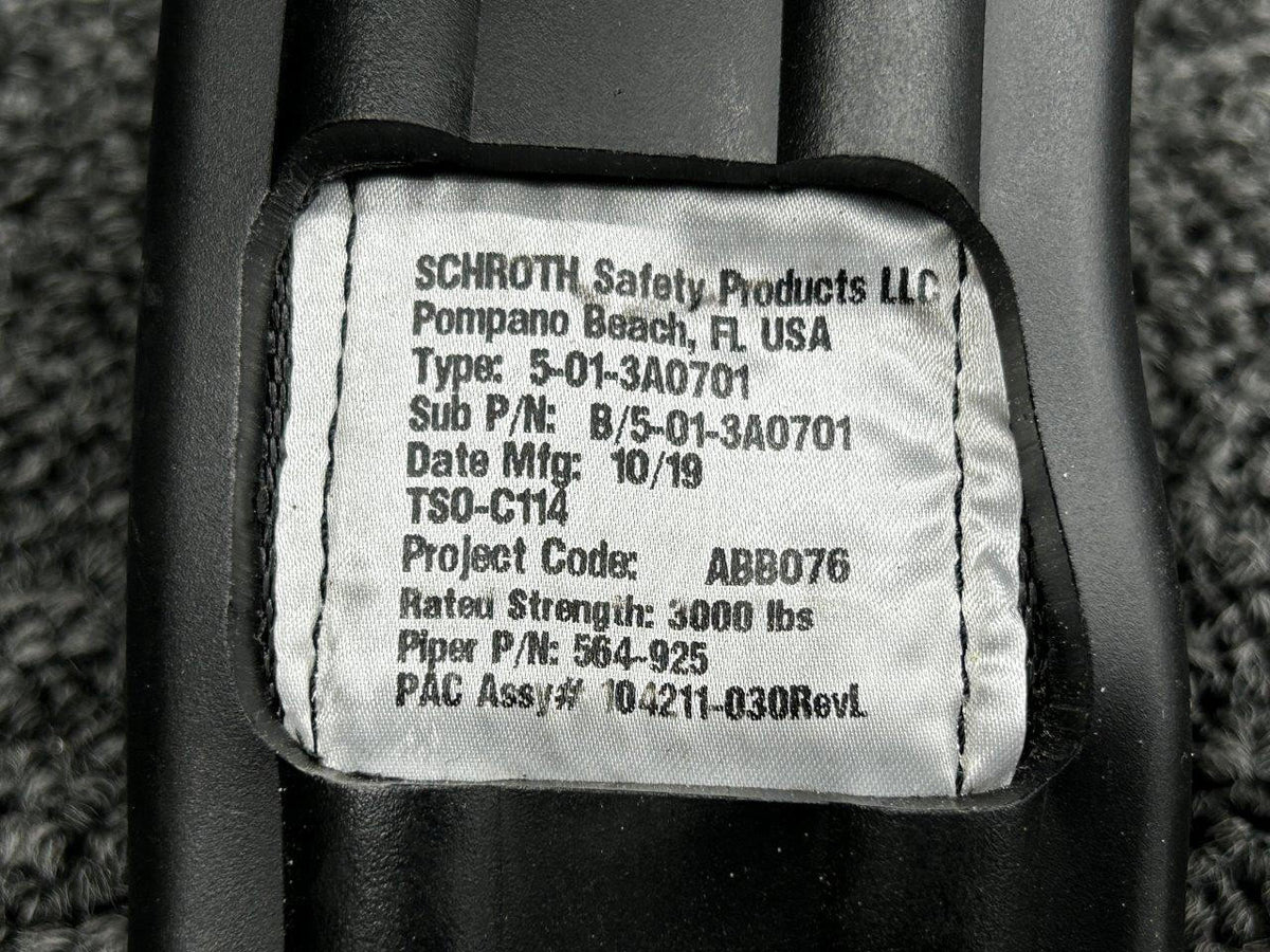 Schroth B/5-01-3A0701 (Alt: 564-925) Schroth Safety Products Seatbelt Latch Assembly LH
