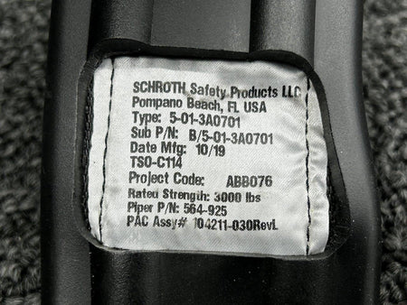 Schroth B/5-01-3A0701 (Alt: 564-925) Schroth Safety Products Seatbelt Latch Assembly LH
