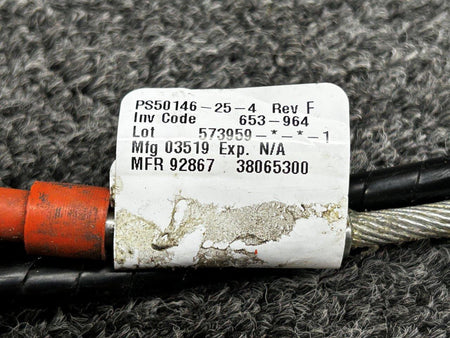 Piper Aircraft Parts PS50146-25-4 (Alt: 653-964) Piper PA46-600TP Conditioner Control Cable Assembly