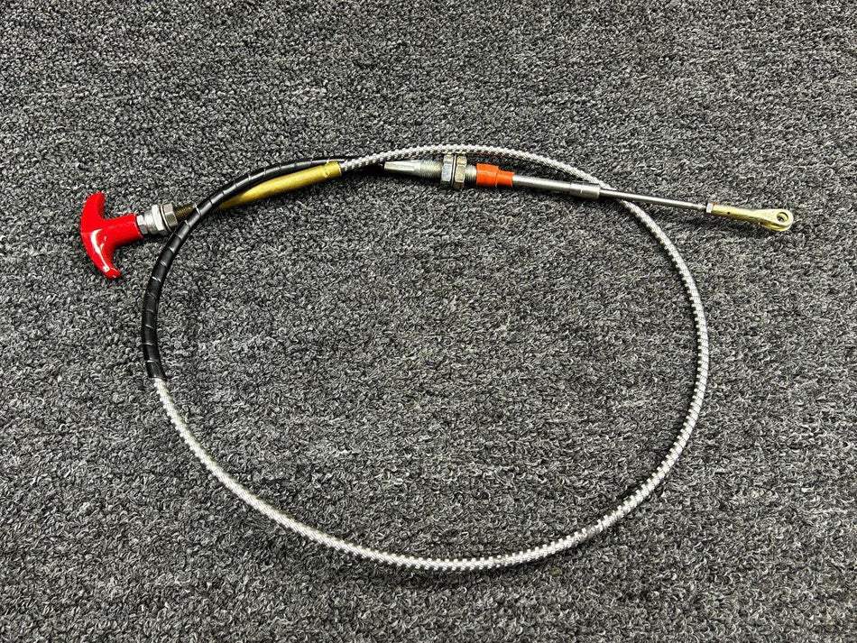 Piper Aircraft Parts 46F28A001-001 Piper PA46-600TP Fuel Shut Off Control Cable Assembly (L: 49")