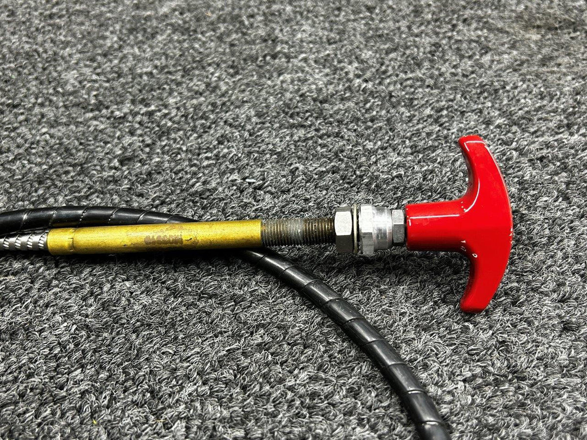 Piper Aircraft Parts 46F28A001-001 Piper PA46-600TP Fuel Shut Off Control Cable Assembly (L: 49")