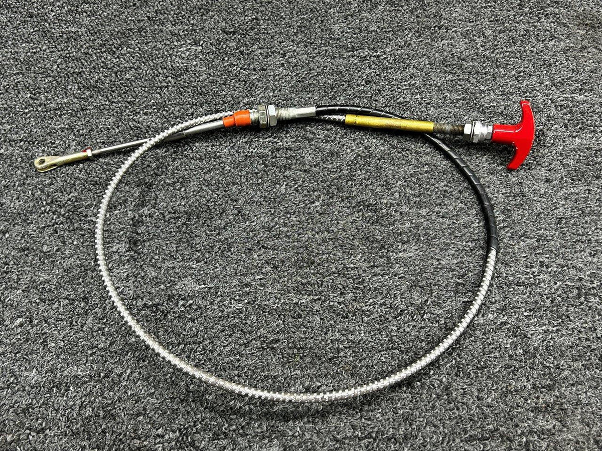 Piper Aircraft Parts 46F28A001-001 Piper PA46-600TP Fuel Shut Off Control Cable Assembly (L: 49")