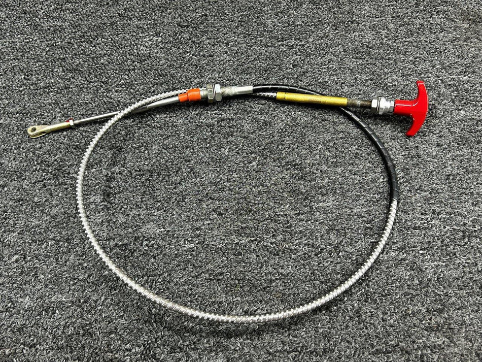 Piper Aircraft Parts 46F28A001-001 Piper PA46-600TP Fuel Shut Off Control Cable Assembly (L: 49")