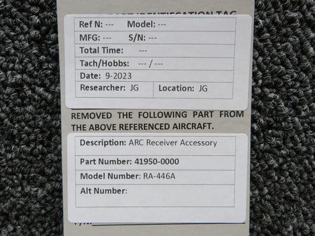 ARC 41950-0000 ARC RA-446A Receiver Accessory