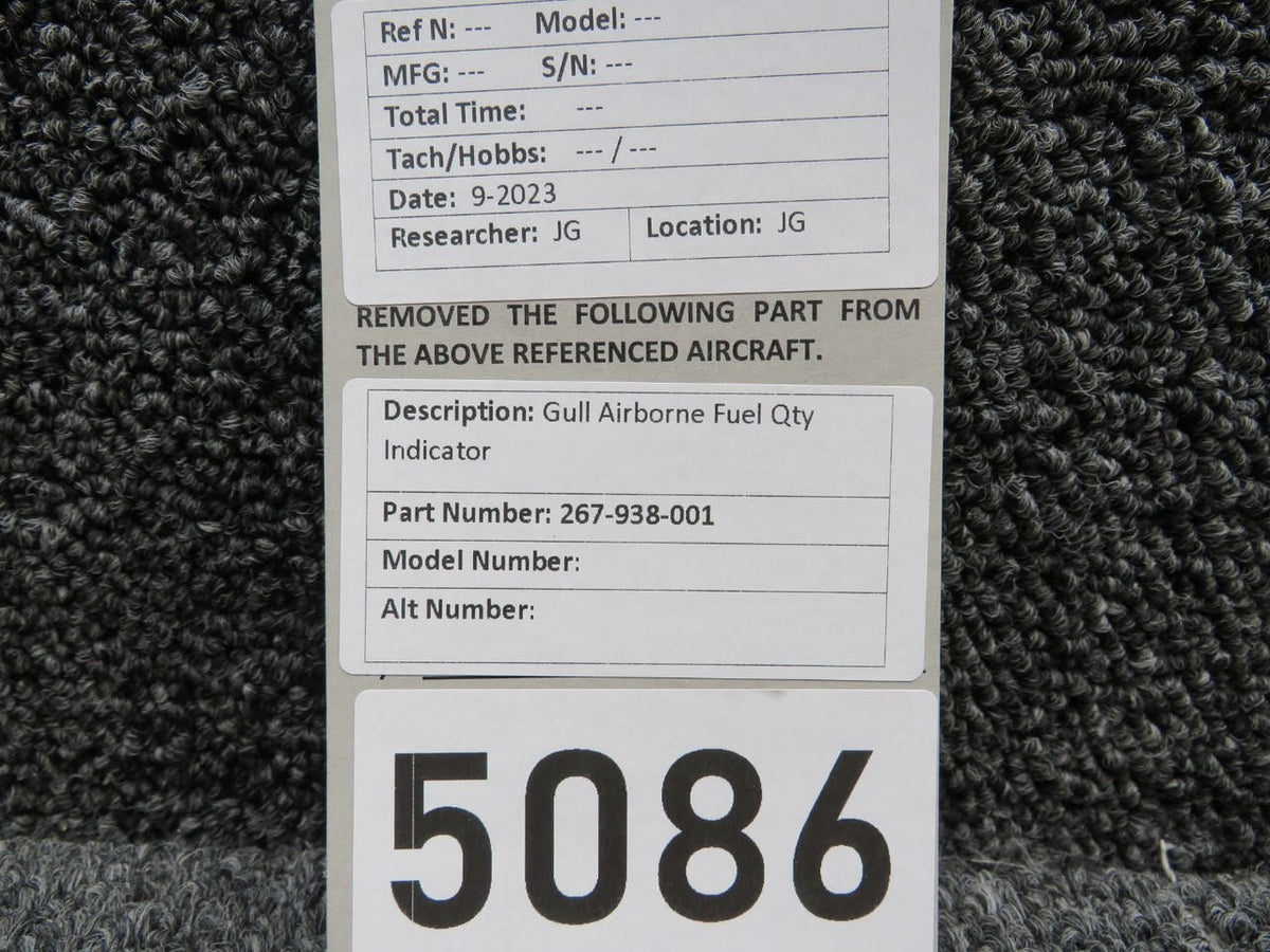 Gull Airborne 267-938-001 Gull Airborne Fuel Quantity Indicator