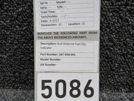 Gull Airborne 267-938-001 Gull Airborne Fuel Quantity Indicator
