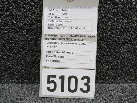 Faure-Herman 944-607-1 Faure-Herman Fuel Flow Indicator