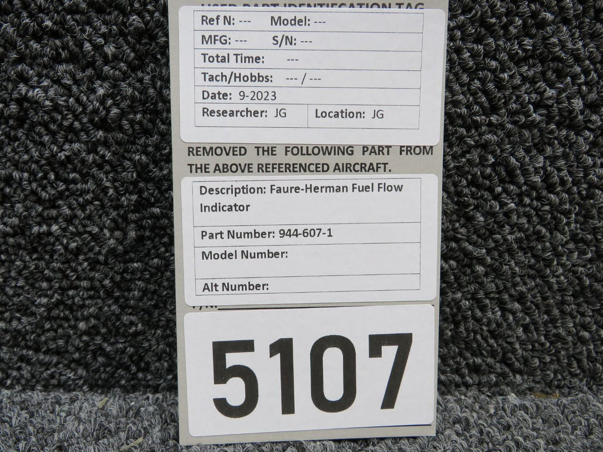 Faure-Herman 944-607-1 Faure Herman Fuel Flow Indicator