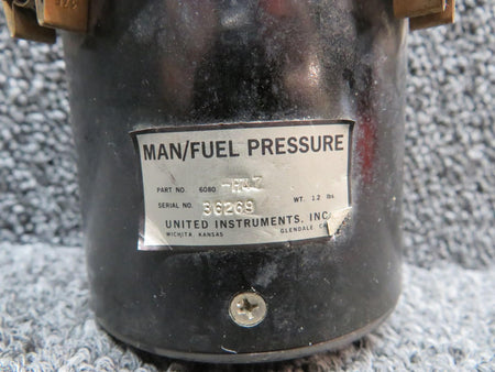 United Instruments 6080-H47 United Instruments Dual Manifold and Fuel Pressure Indicator