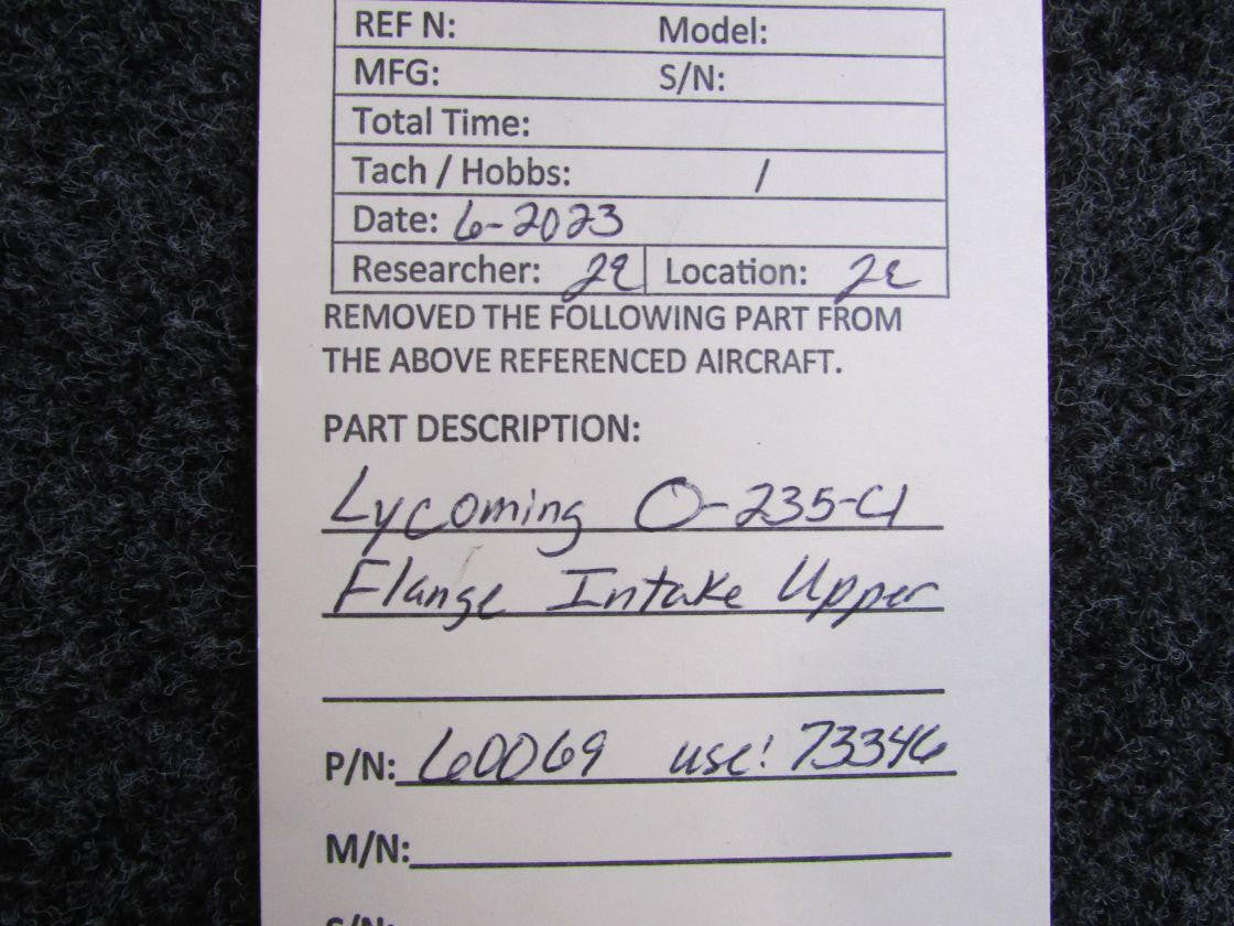Lycoming Aircraft Engines & Parts 60069 (Use: 73346) Lycoming O-235-C1 Flange Intake Upper