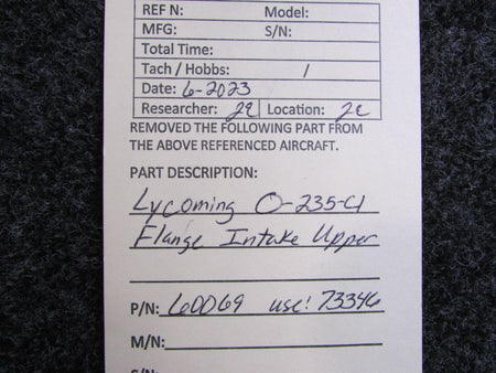 Lycoming Aircraft Engines & Parts 60069 (Use: 73346) Lycoming O-235-C1 Flange Intake Upper