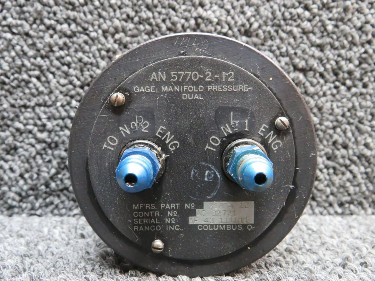 Ranco AN 5770-2-12 (Alt: 31854-12) Ranco Dual Manifold Pressure Indicator