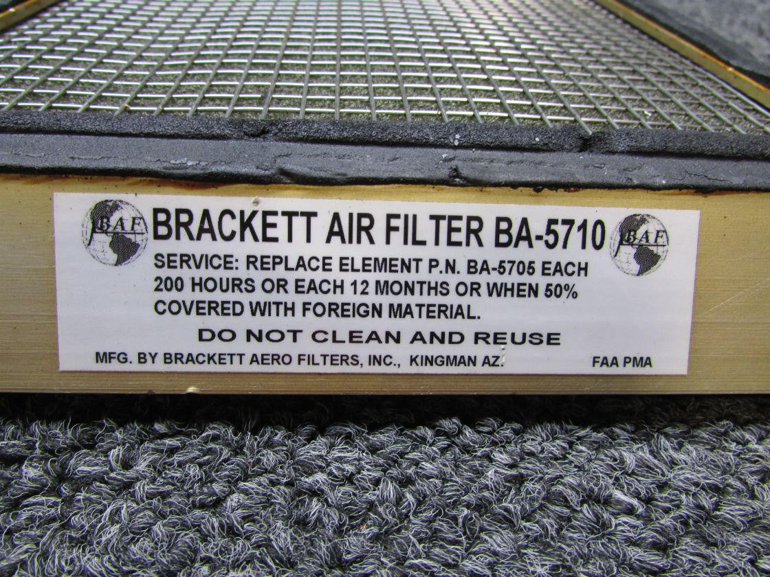 Brackett BA-5710 Lycoming IO-360-A1B6D Brackett Air Filter Assembly with STC (SA71GL)