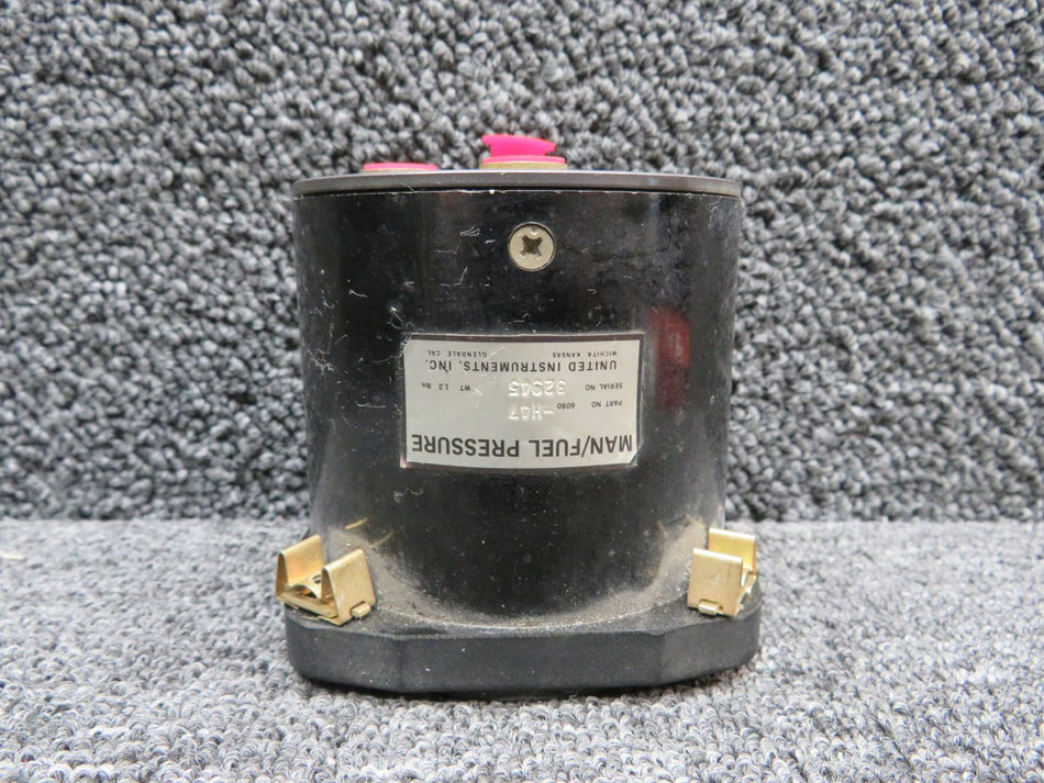 6080-H47 United Instruments Manifold Pressure, Fuel Flow Indicator