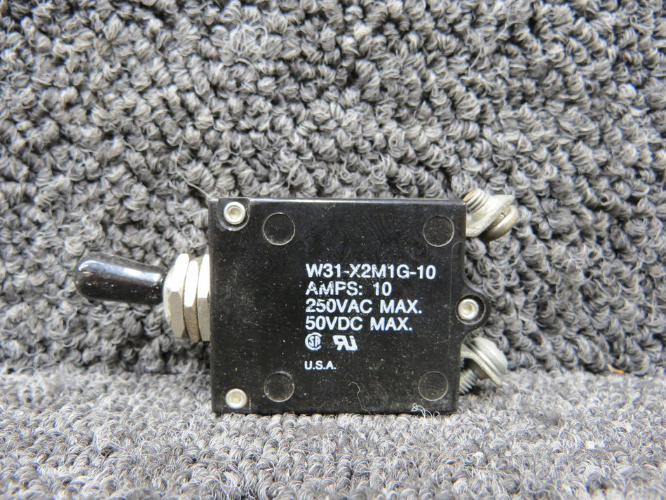 W31-X2M1G-10 Potter and Brumfield Toggle Switch Circuit Breaker (10A)