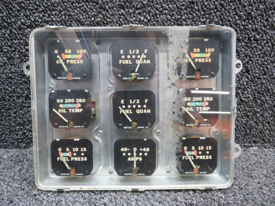 764-429 Piper PA23-160 Instrument Gauge Cluster Assembly