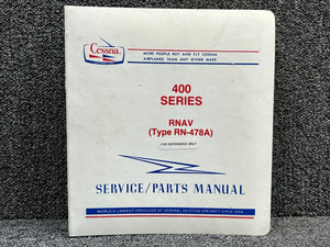Cessna 400 Series RNAV Service, Parts Manual (Year: 1981)