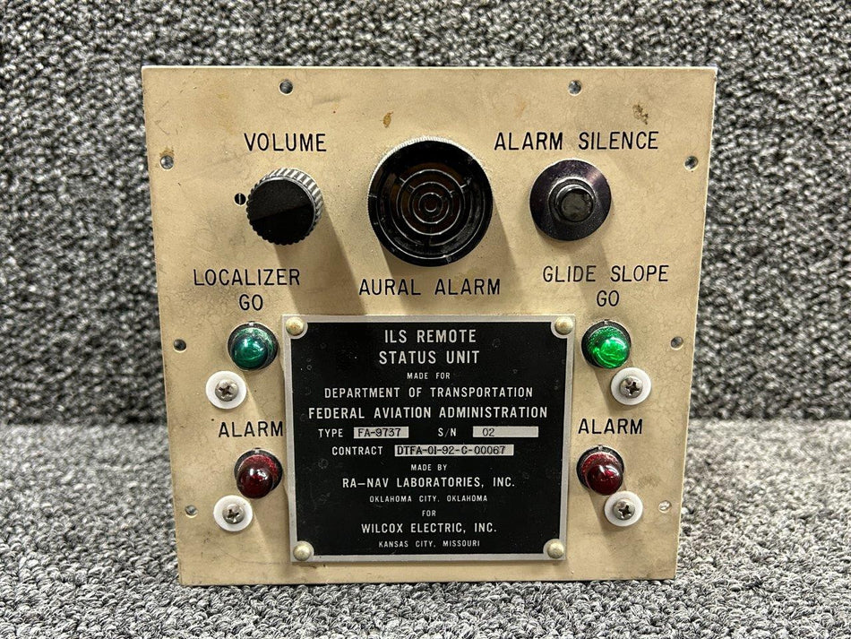 FA-9737 Wilcox Electric Inc ILS Remote Status Unit
