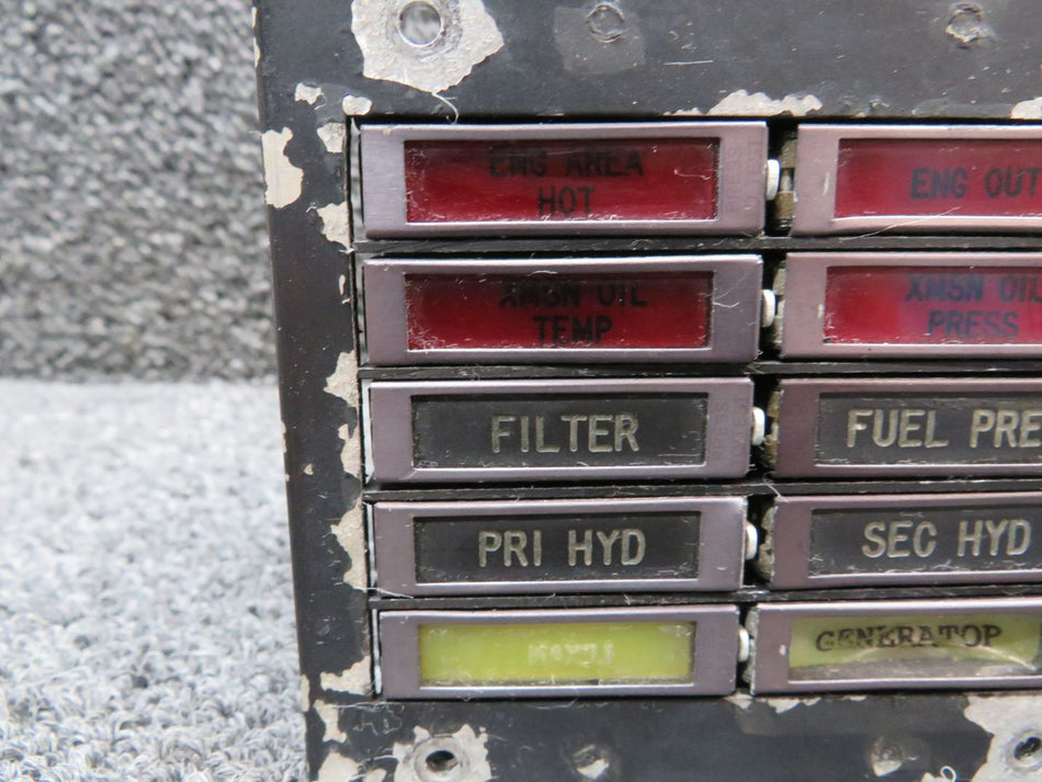 VM1462-155 Hiller FH-1100 Marco-Oak Annunciator Panel Assembly