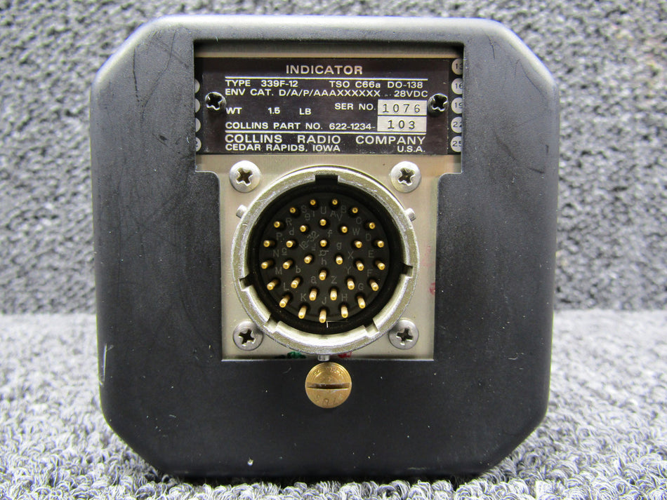 622-1234-103 Collins 339F-12 DME Indicator (Volts:28)