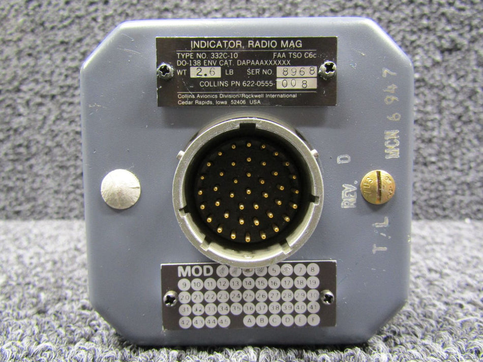 622-0555-008 Collins 332C-10 Radio Magnetic Indicator with Mods
