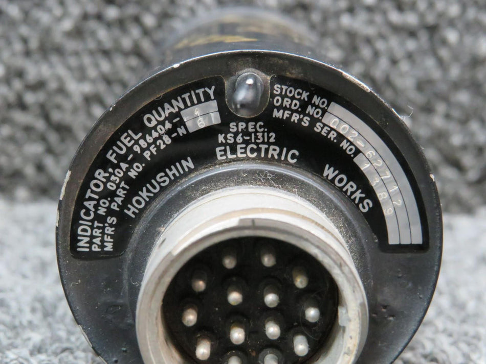 Mitsubishi 030A-986404-1 (Alt: PF28-N61) Mitsubishi Dual Fuel Quantity Indicator (0-90 Gals)