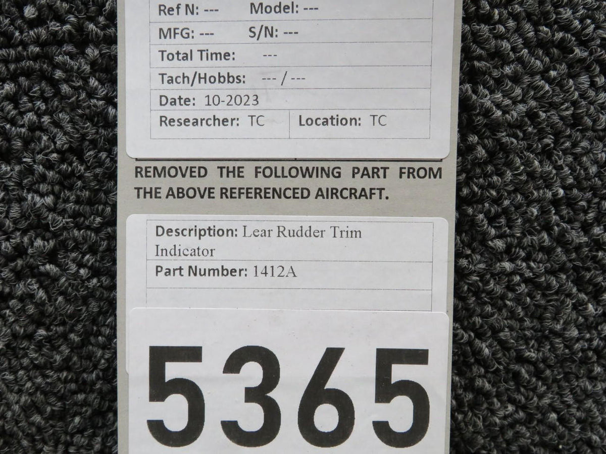 LEAR 1412A Lear Corporation Rudder Trim Indicator